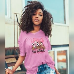 Gildan Pink I Have 2 Moods Short Sleeve Tee S-XL